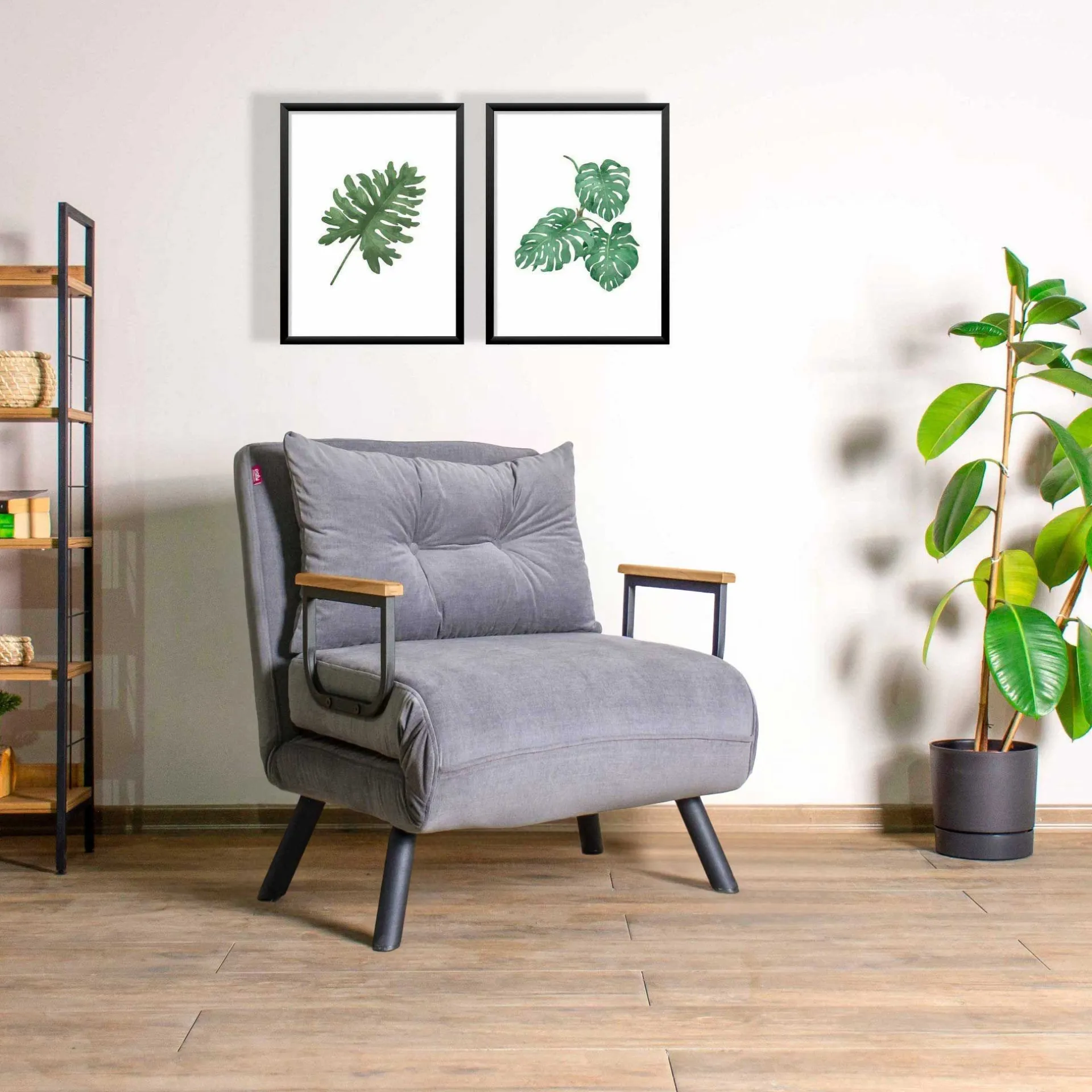 Emob Sando 1-Sitzer-Schlafsofa | Metallrahmen |