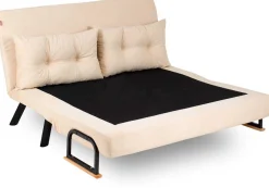 Emob Sando 2-Sitzer-Schlafsofa | Metallrahmen | Creme
