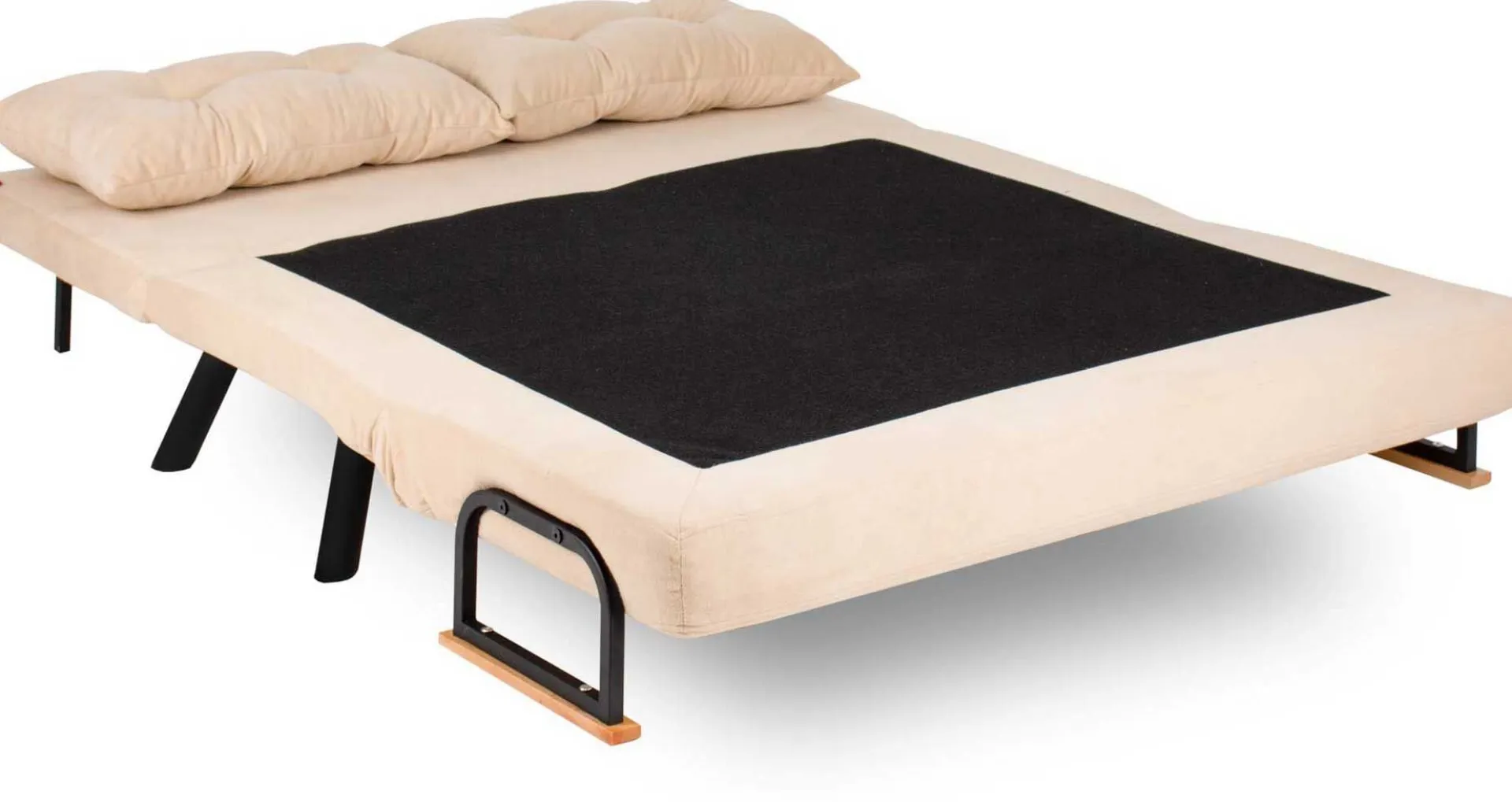Emob Sando 2-Sitzer-Schlafsofa | Metallrahmen | Creme