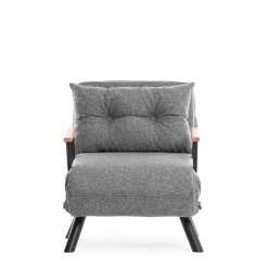 Emob Sando 1-Sitzer-Schlafsofa | Metallrahmen | Hell