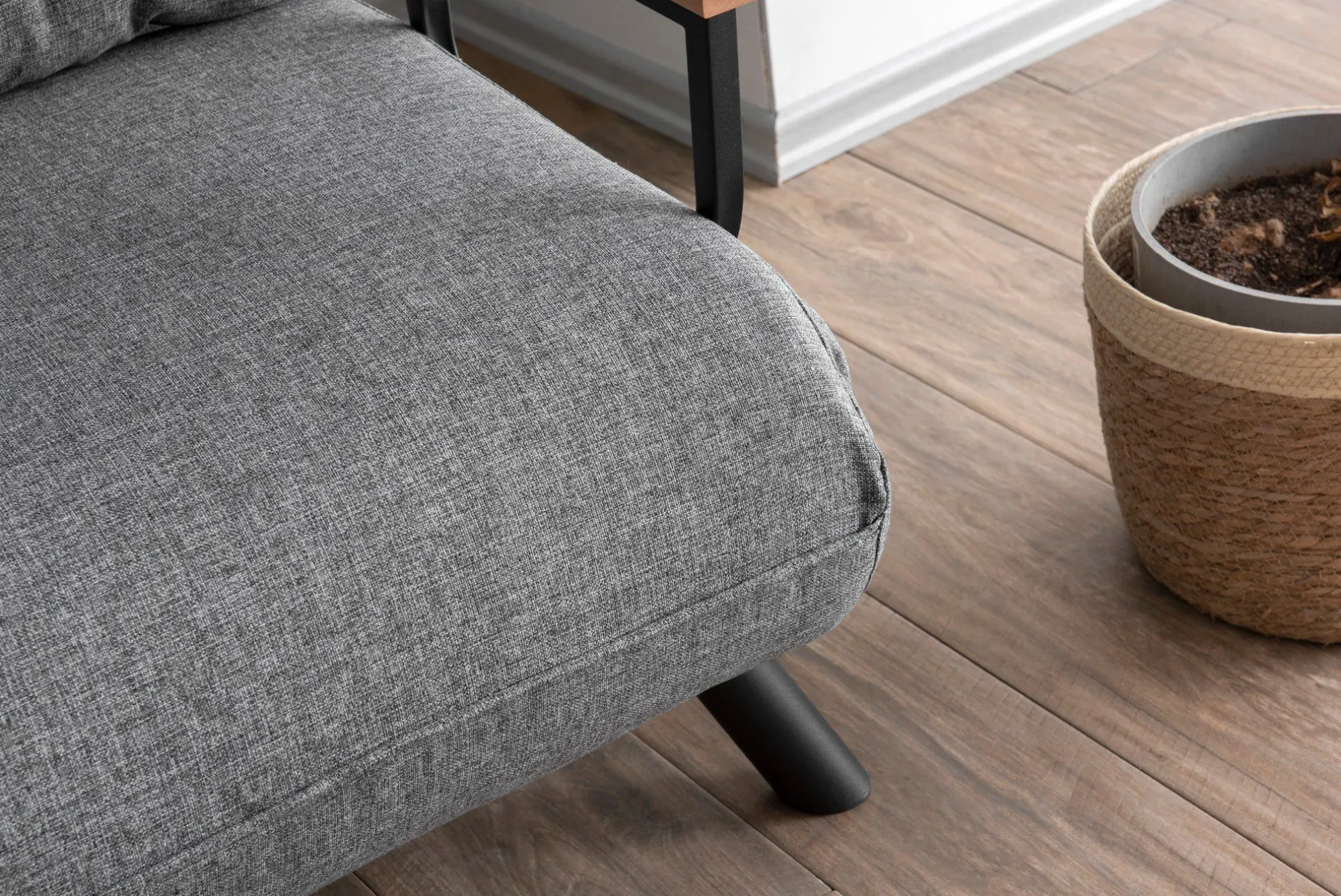 Emob Sando 1-Sitzer-Schlafsofa | Metallrahmen | Hell