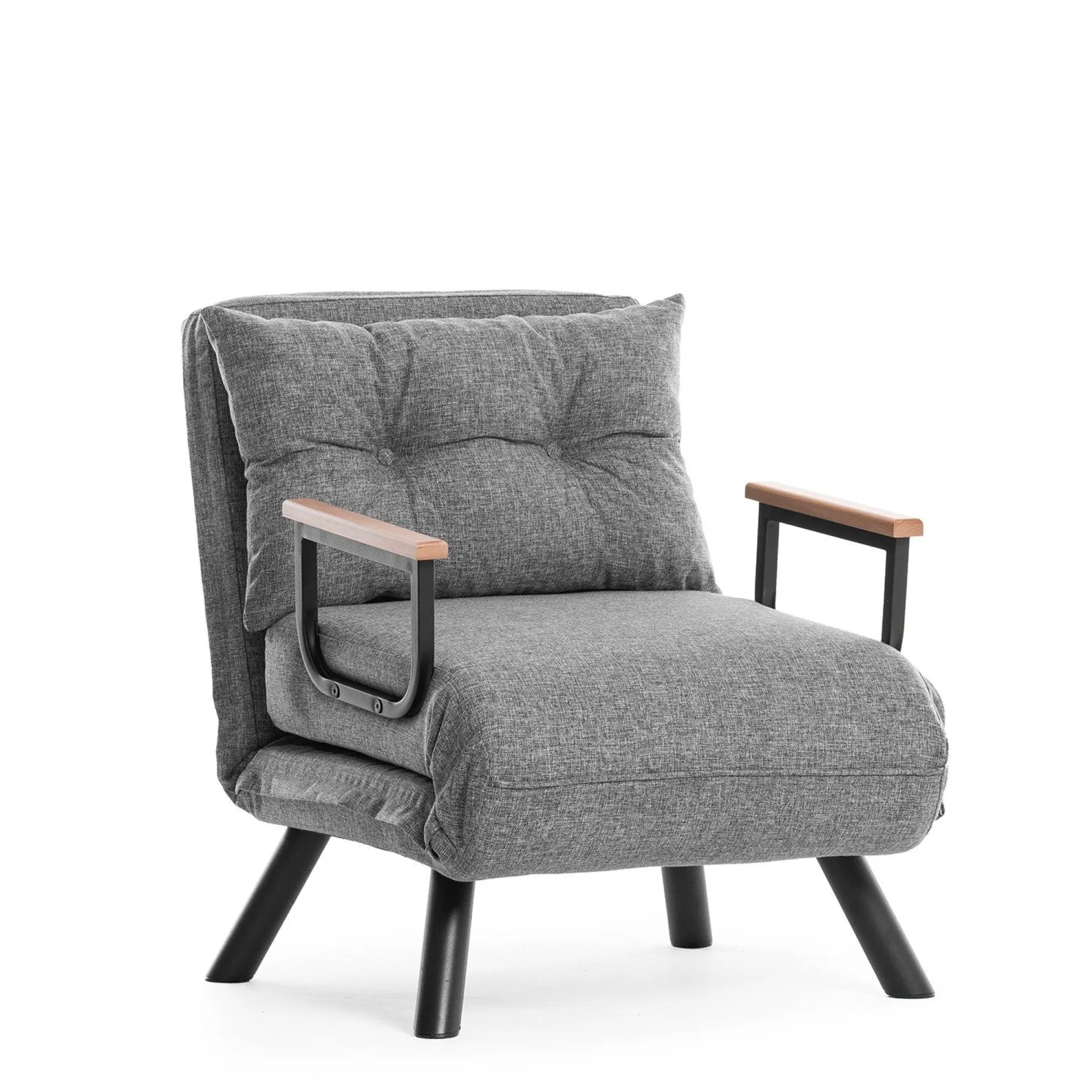 Emob Sando 1-Sitzer-Schlafsofa | Metallrahmen | Hell