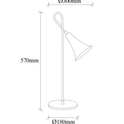 Emob Sarmal Tischlampe | EISENKÖRPER |