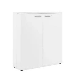 Satinweißer Schuhschrank