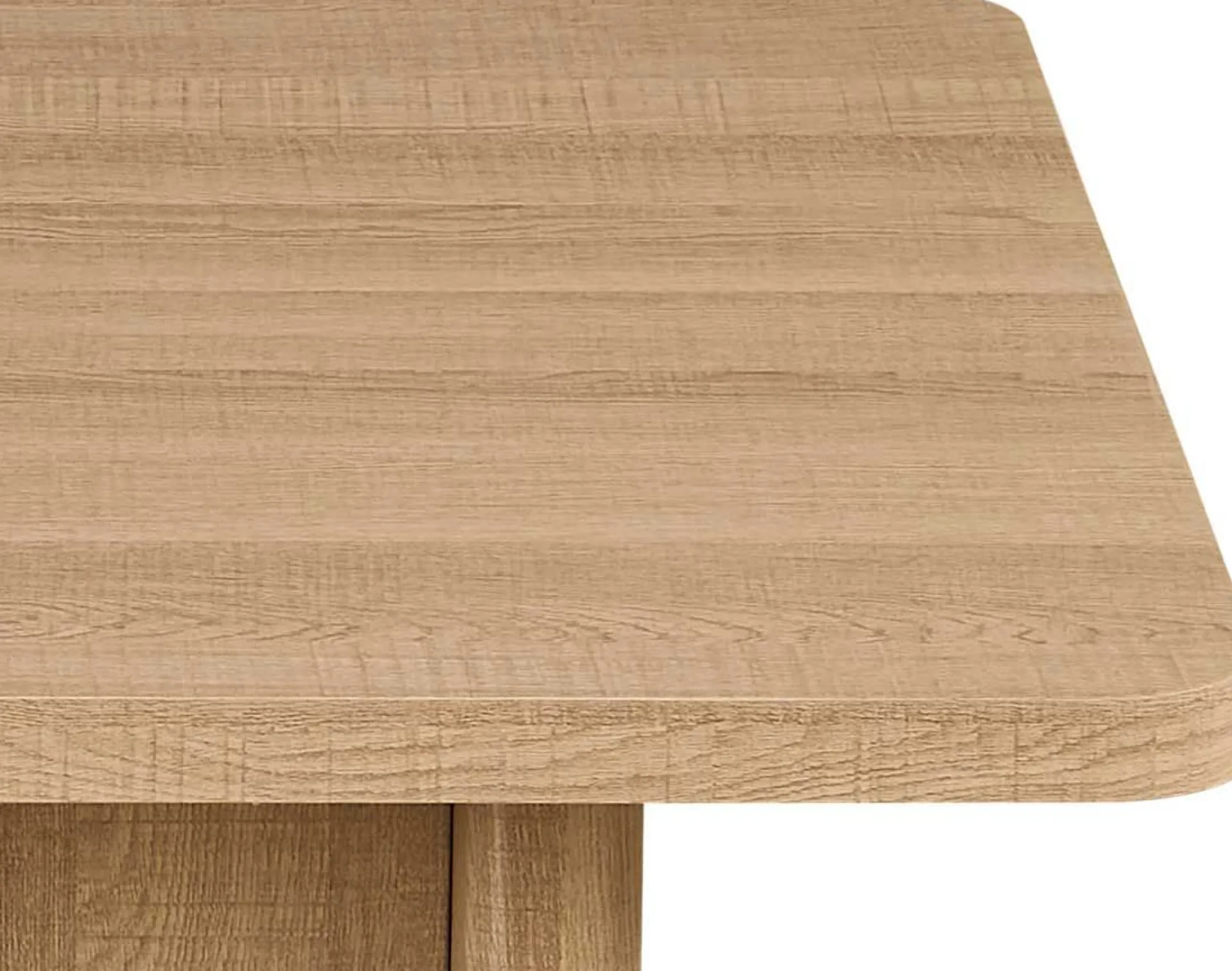 Rousseau Satz von 2 Couchtischen Arallo - 120x120x38cm - Eiche Dekor