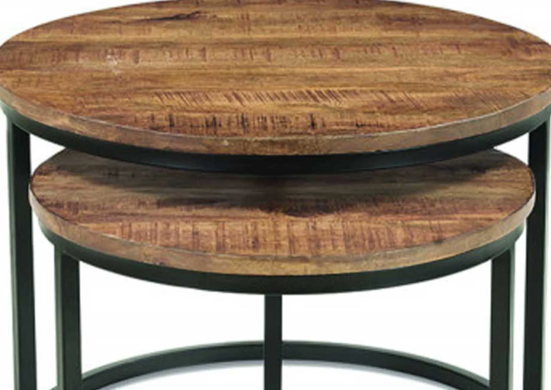 Rousseau Satz von 2 Couchtischen Gaja-Magnolienholz
