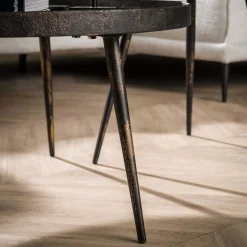 Emob Satz von 2 Couchtischen Lima ø76 industriell -