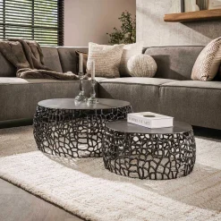 Emob Satz von 2 Couchtischen Lou