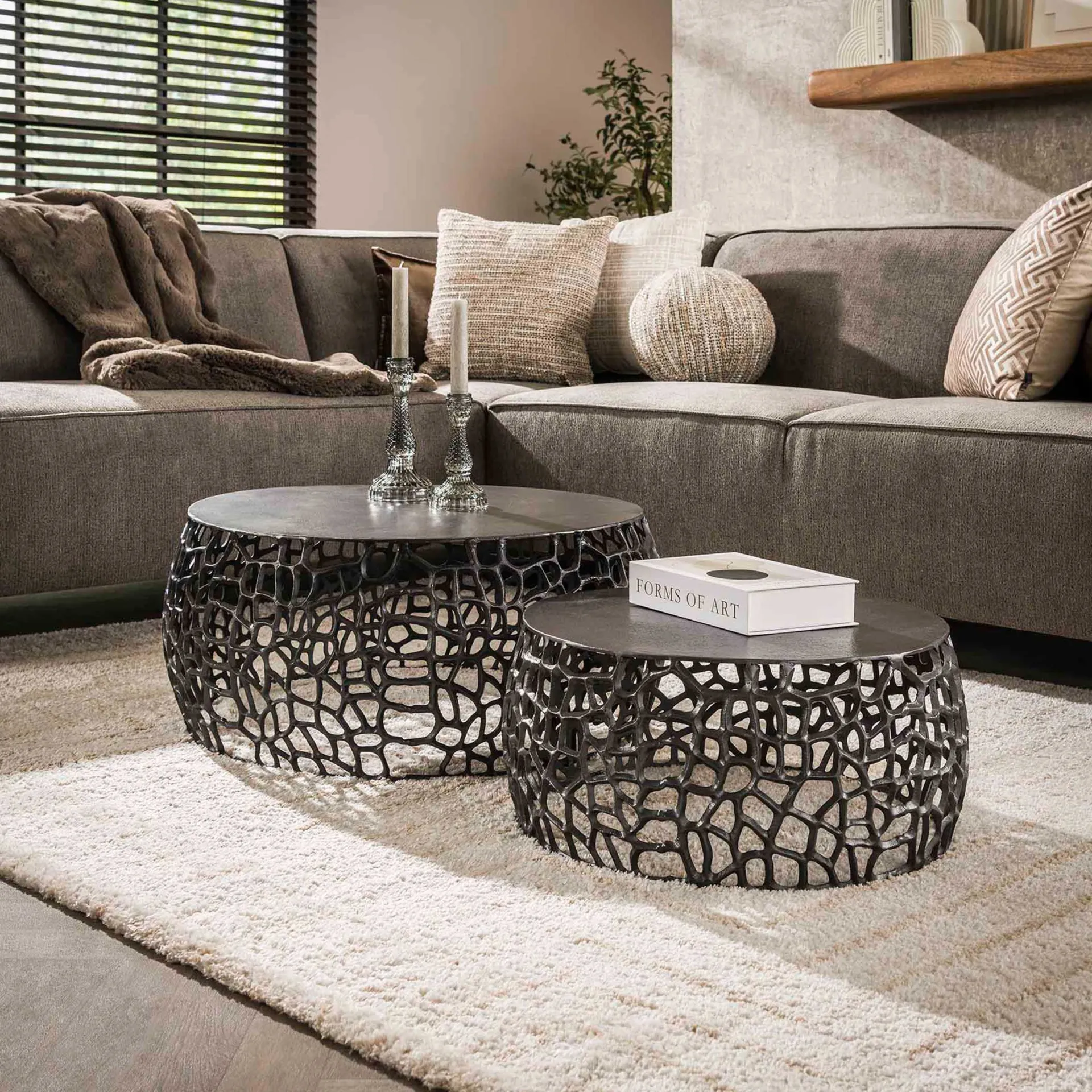 Emob Satz von 2 Couchtischen Lou