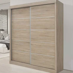 Schiebetürenschrank 'Mike' - Sonoma-Ausführung | H197,5 x B182,5 x T52,5 cm