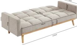 Rousseau Schlafsofa Adana | 214 x 84 x 84 cm |