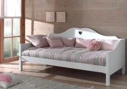 Schlafsofa Amori 90x200cm mit Bettkasten - weiß