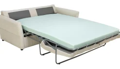 PGS Schlafsofa Maho - 178x96x85cm - gerippter Samt