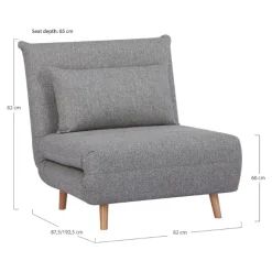 House Nordic Schlafsofa Marlow - 87x82x82cm -