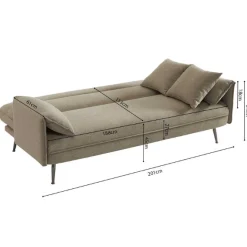 Rousseau Schlaf- und Sitzsofa Sivas | 199 x 89 x 95 cm |