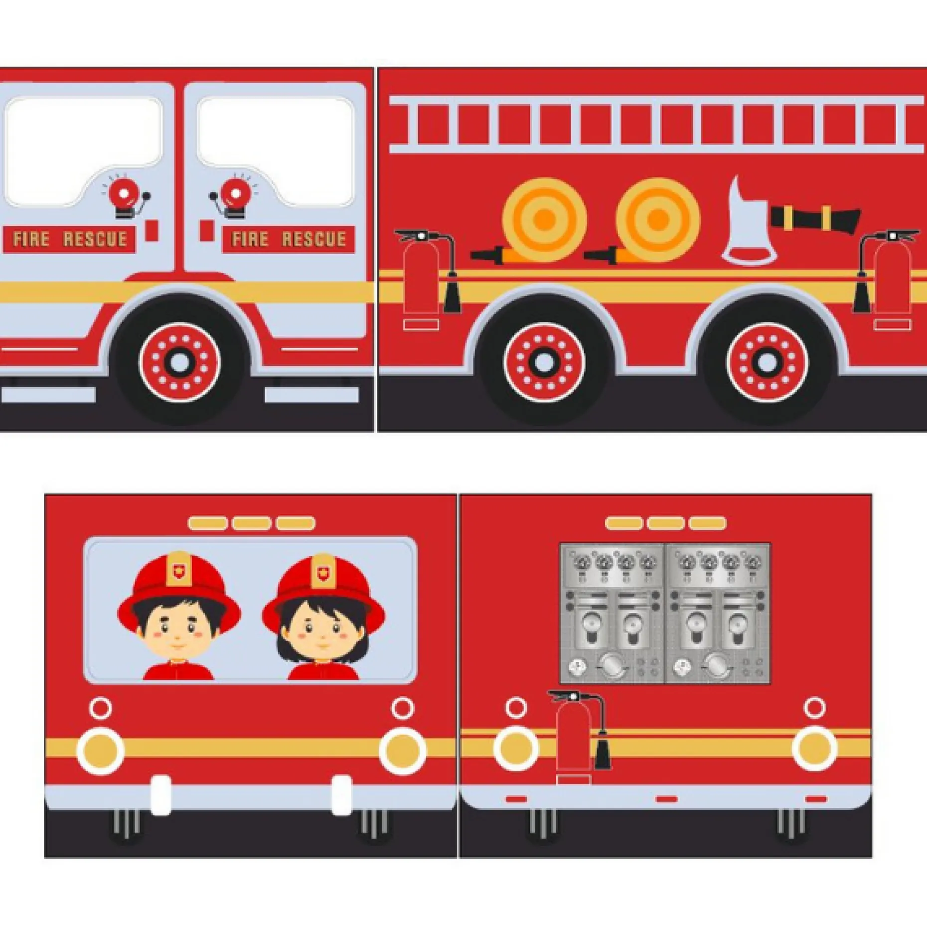 Schlafzelt Feuerwehrauto