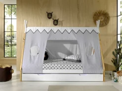 Schlafzelt Tipi Polyester - grau