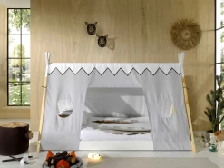 Schlafzelt Tipi Polyester - grau