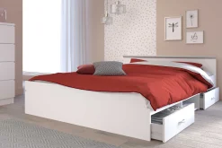 Schlafzimmerset Alma | Doppelbett, zwei Nachttische, Kleiderschrank