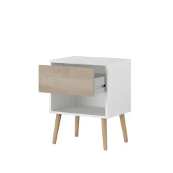 Gautier - Gami Schlafzimmerset Hardy | Doppelbett, Nachttisch | Eiche Design