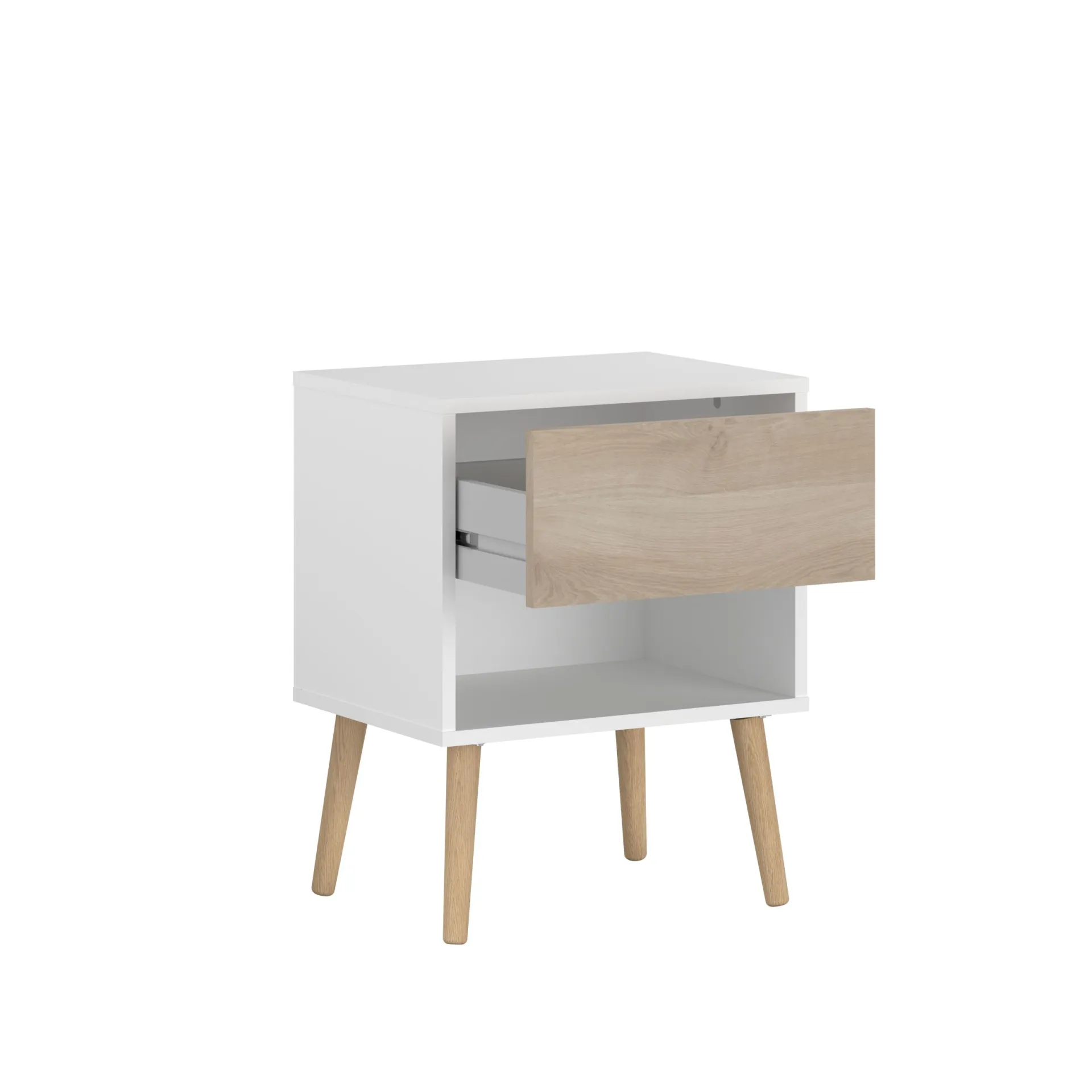 Gautier - Gami Schlafzimmerset Hardy | Doppelbett, Nachttisch | Eiche Design