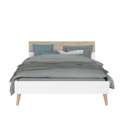 Gautier - Gami Schlafzimmerset Hardy | Doppelbett, Nachttisch | Eiche Design