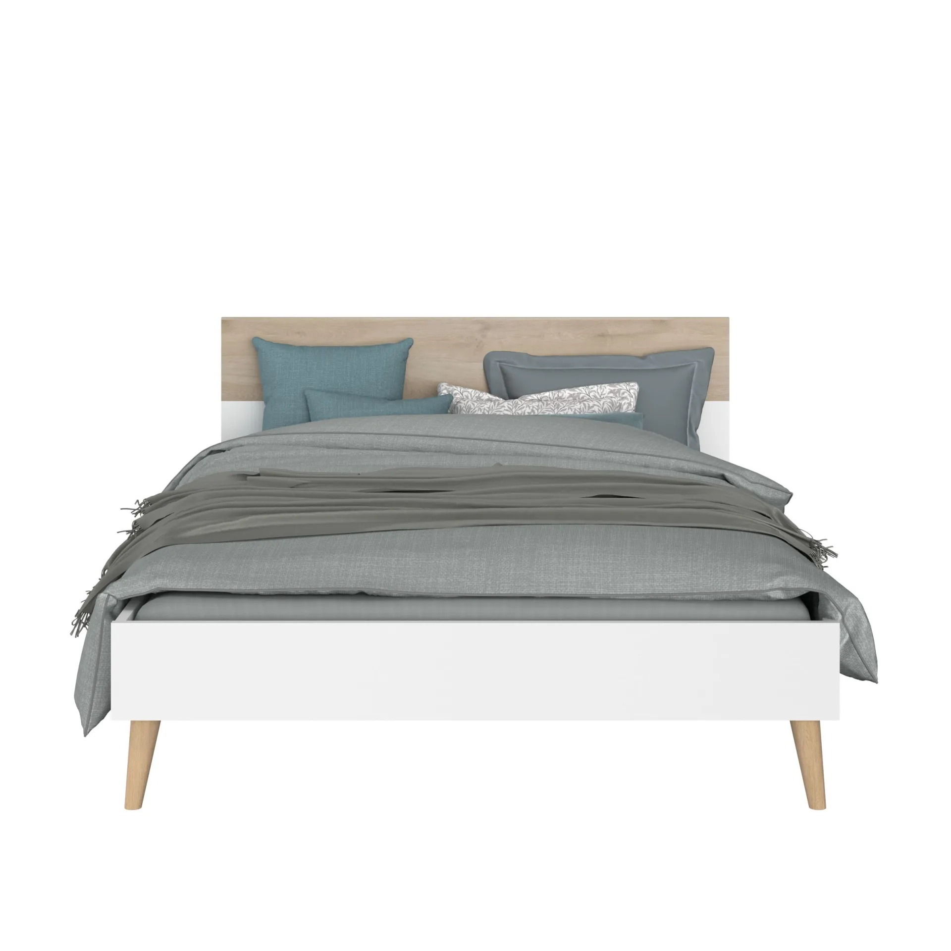 Gautier - Gami Schlafzimmerset Hardy | Doppelbett, Nachttisch | Eiche Design