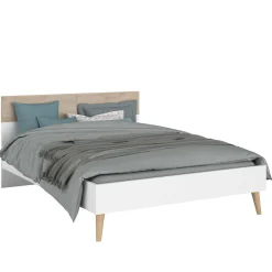 Parisot Schlafzimmerset Hardy | Doppelbett, Nachttisch | Eiche Design