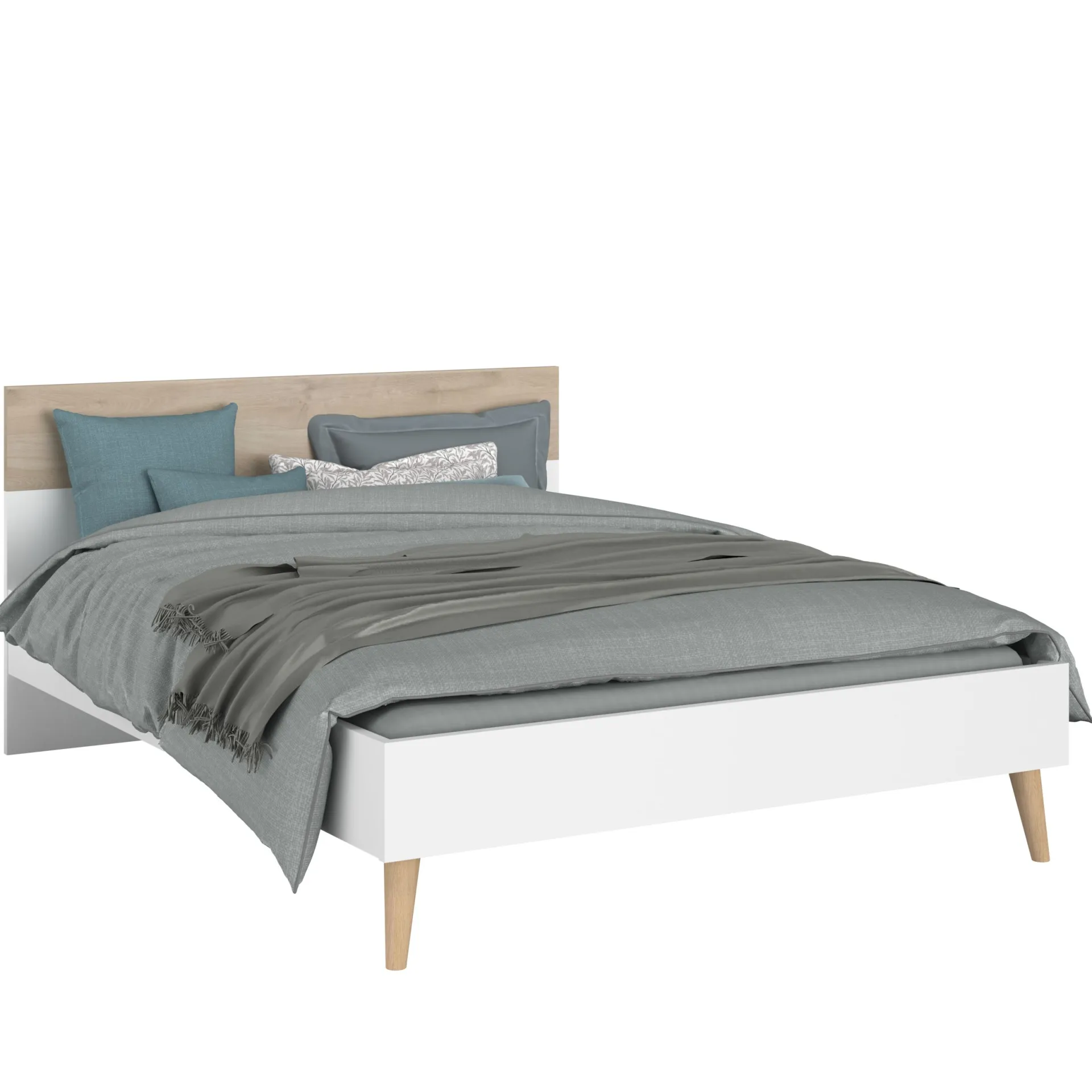 Parisot Schlafzimmerset Hardy | Doppelbett, Nachttisch | Eiche Design