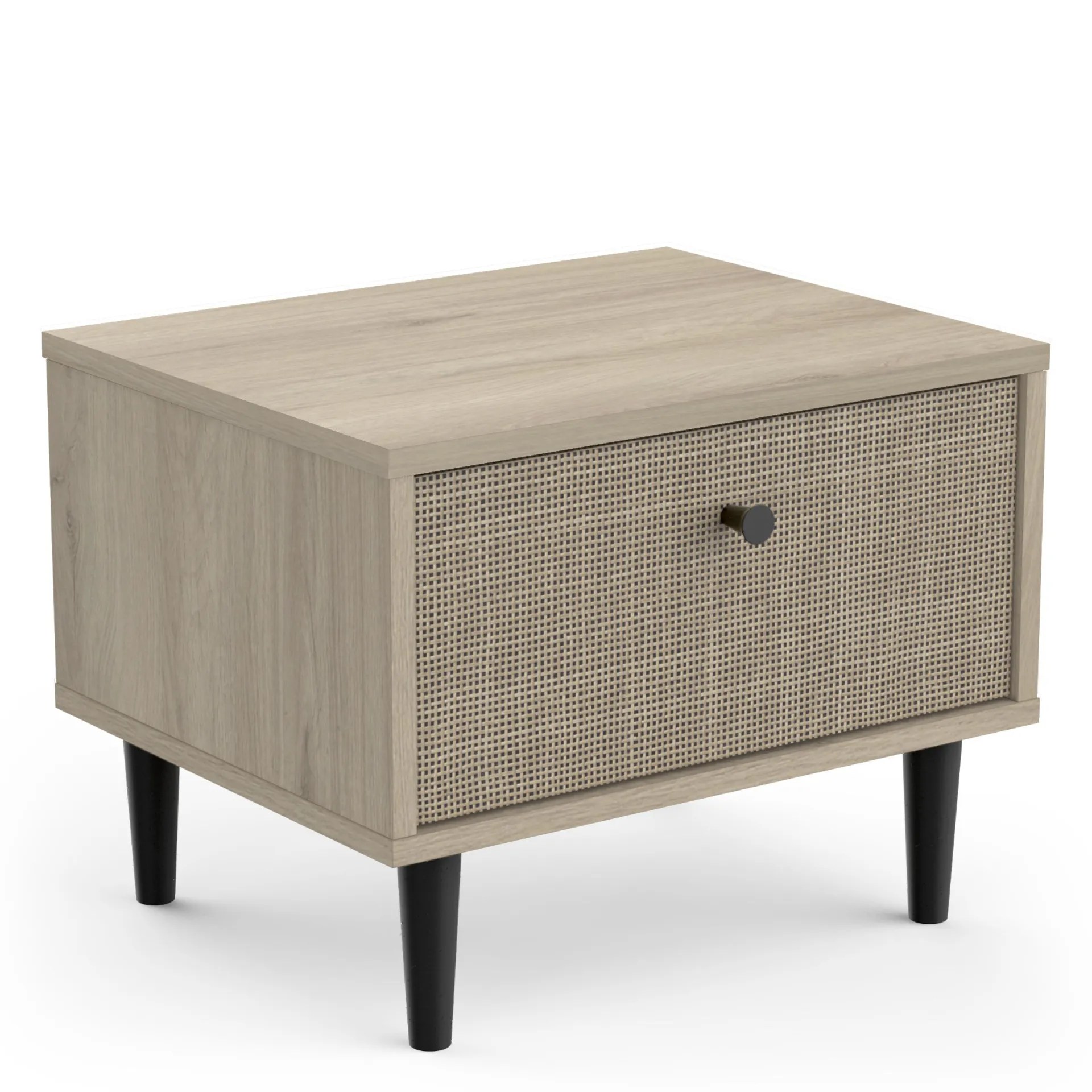 CBA Schlafzimmerset Sayuri | Doppelbett, Nachttisch, Kleiderschrank | Kronberg Oak Design