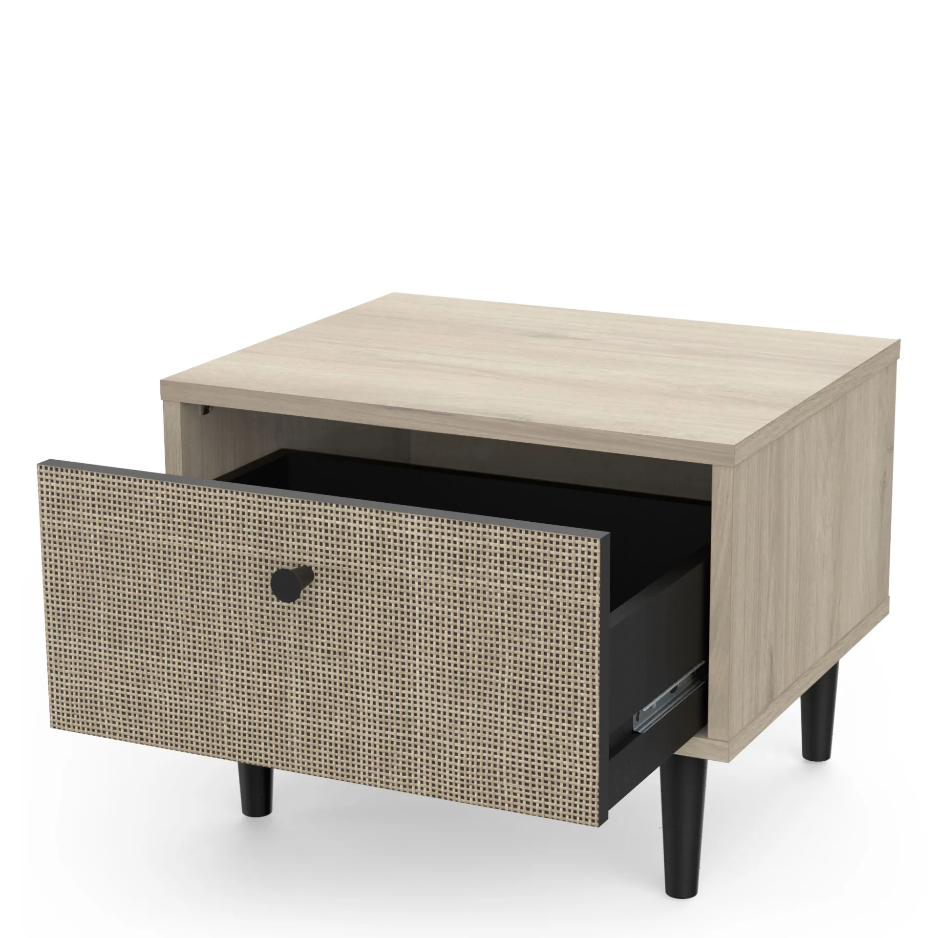CBA Schlafzimmerset Sayuri | Doppelbett, Nachttisch, Kleiderschrank | Kronberg Oak Design