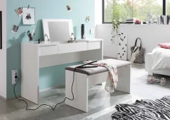 Kinder Emob Schminktisch Alizée 125cm, 2 Schubladen und 1 Tür -