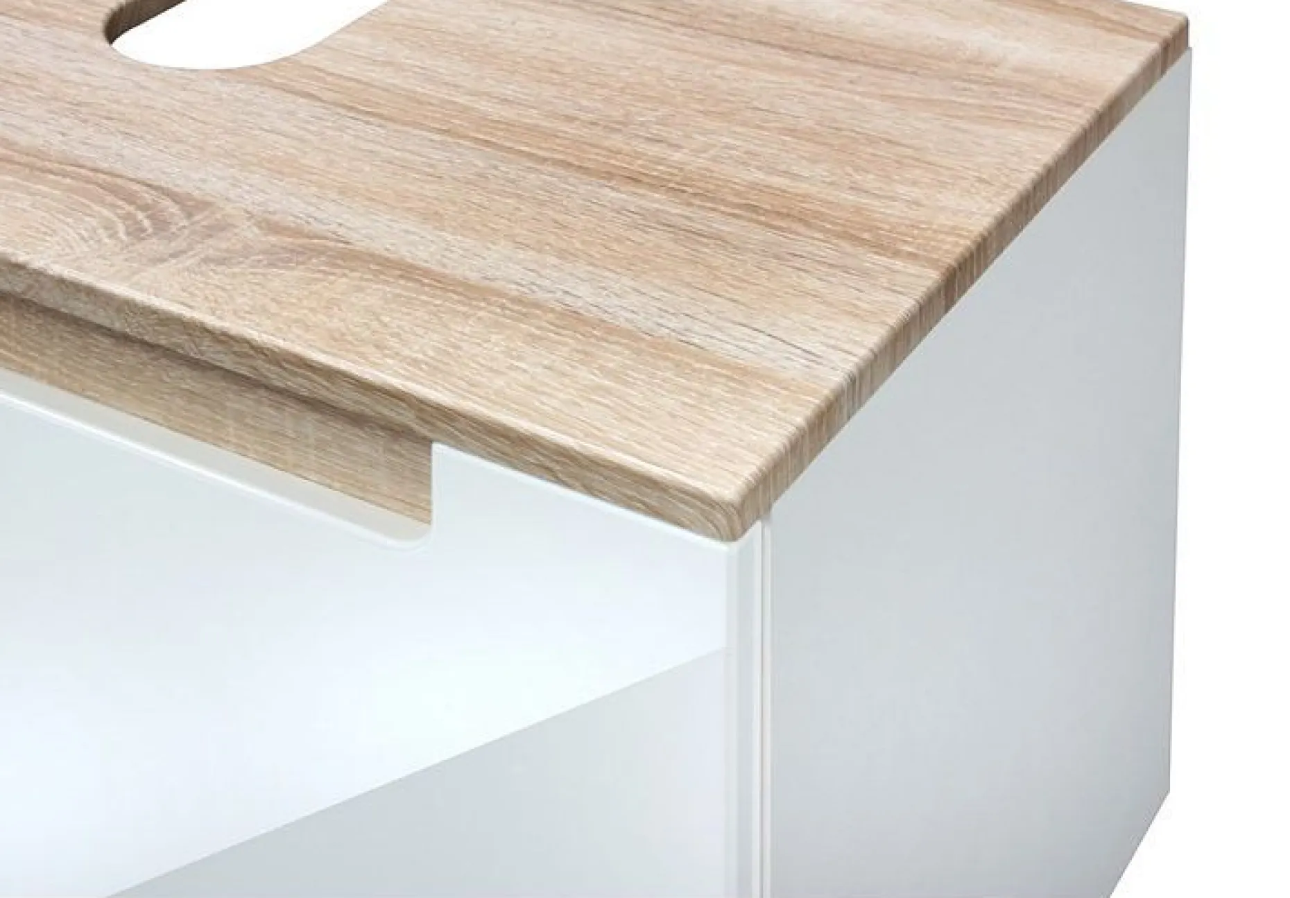 Schrank für Waschtisch Siena 60cm - weiß/braun