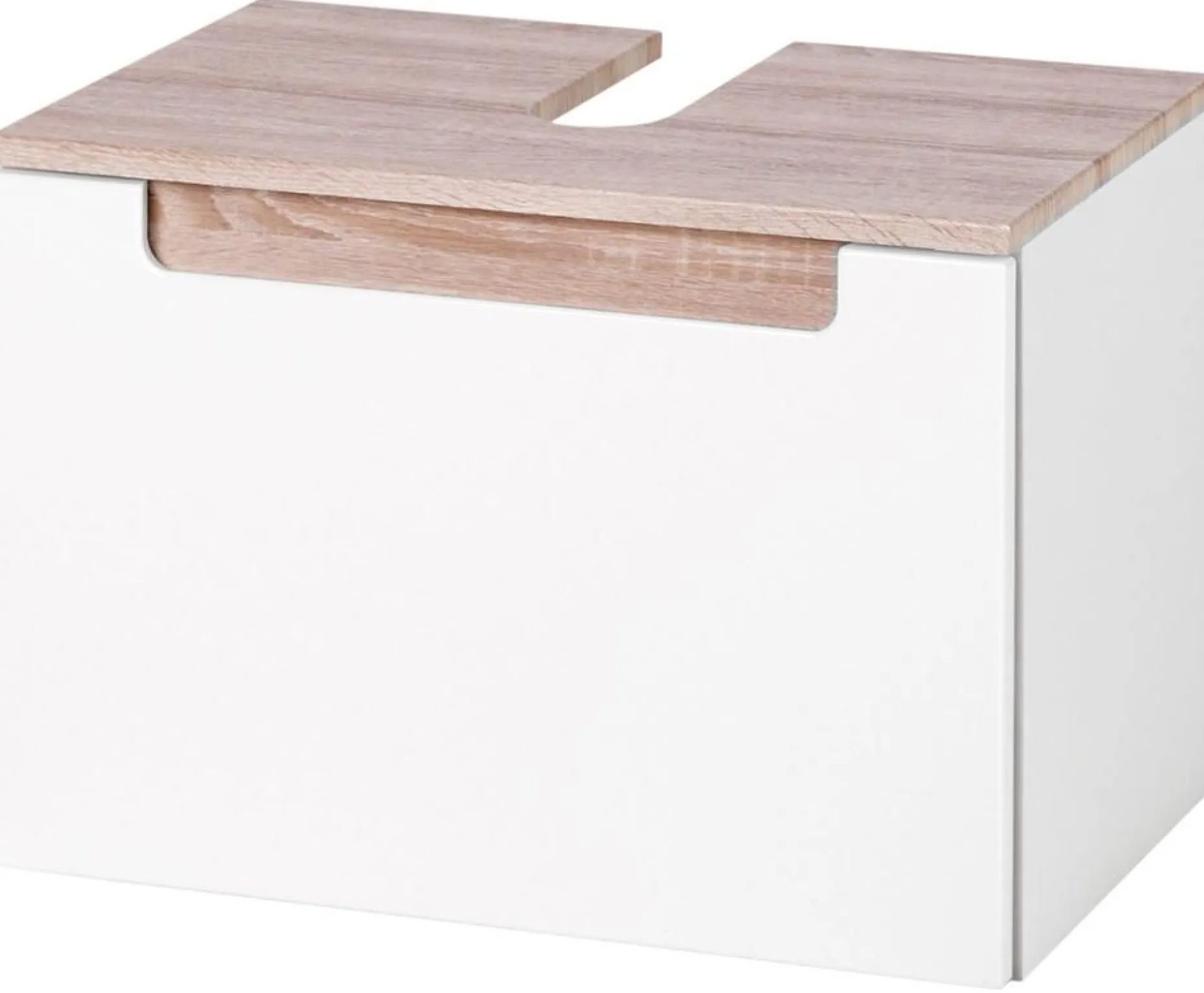 Schrank für Waschtisch Siena 60cm - weiß/braun