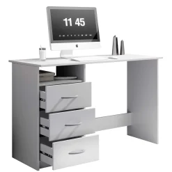 Emob Schreibtisch Adriano 123cm mit 3 Schubladen -