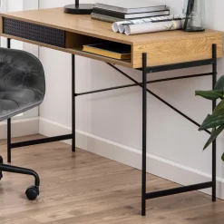 Emob Schreibtisch Angèle 110cm 1 Tür - Wildeiche