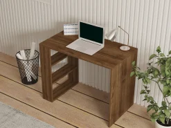 Emob Schreibtisch Cool - 100% MELAMINE - Nussbaum - 90 x 70 x 50 cm