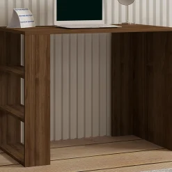 Emob Schreibtisch Cool - 100% MELAMINE - Nussbaum - 90 x 70 x 50 cm
