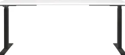 Germania Schreibtisch Hermoso | 180 x 80 x 72-120 cm | elektrisch verstellbar | weiß-schwarzes Design