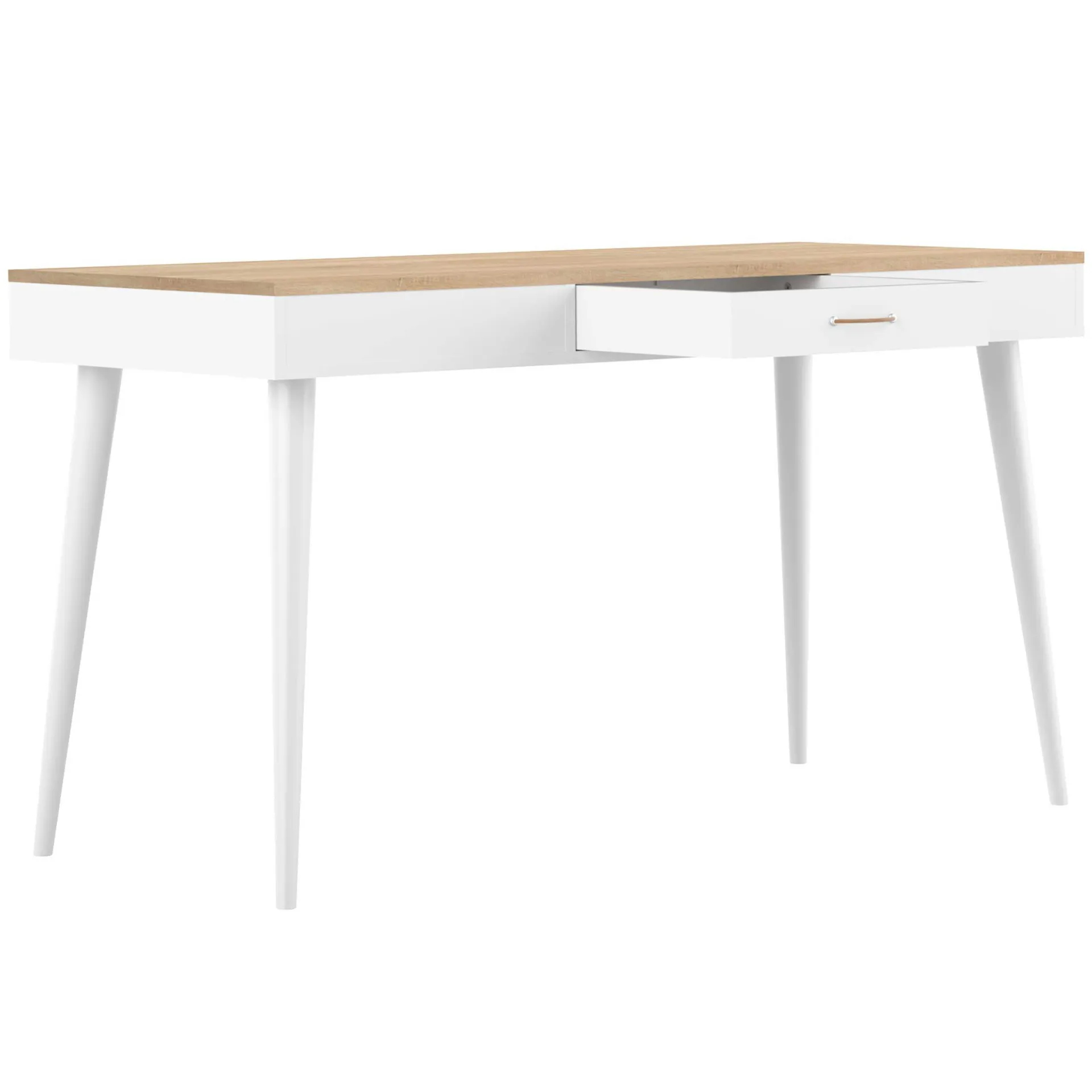 Temahome Schreibtisch Horizon 134cm - Eiche/Weiß