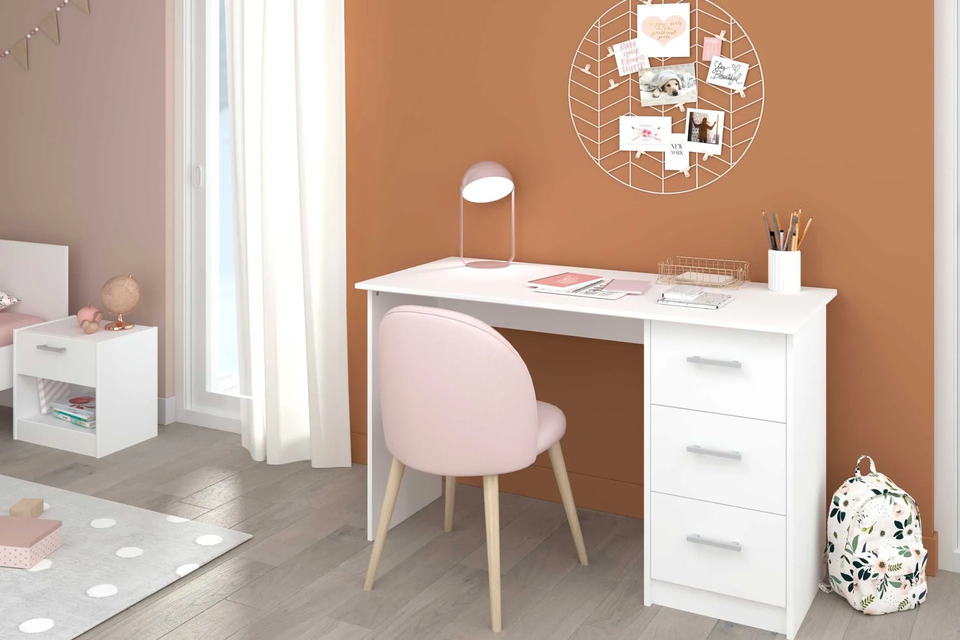 Kinder Parisot Schreibtisch Infinity 121cm mit Schubladen -