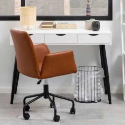 Emob Schreibtisch Jupiter 110 cm 3 Schubladen - weiß/schwarz