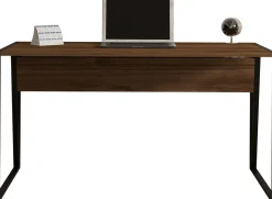 Emob Schreibtisch Kemer - 100% MELAMINE - Nussbaum - 140 x 74 x 70 cm
