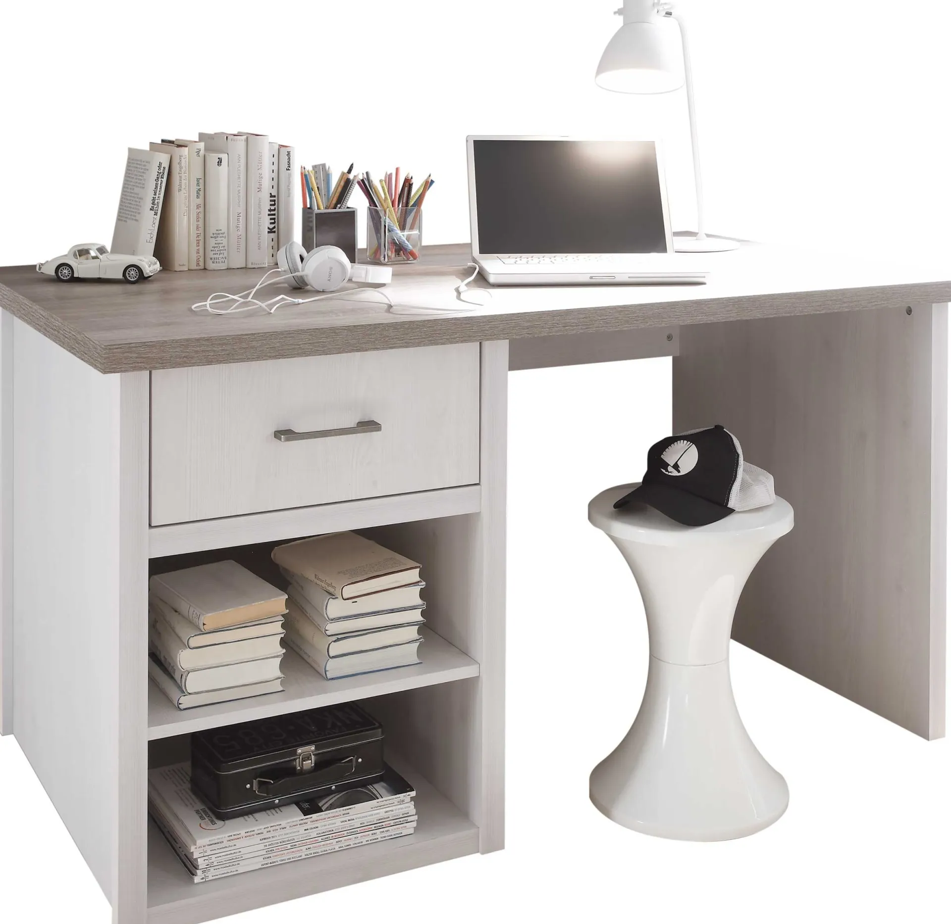 Kinder Emob Schreibtisch Larnaca 141cm mit 1 Schublade -