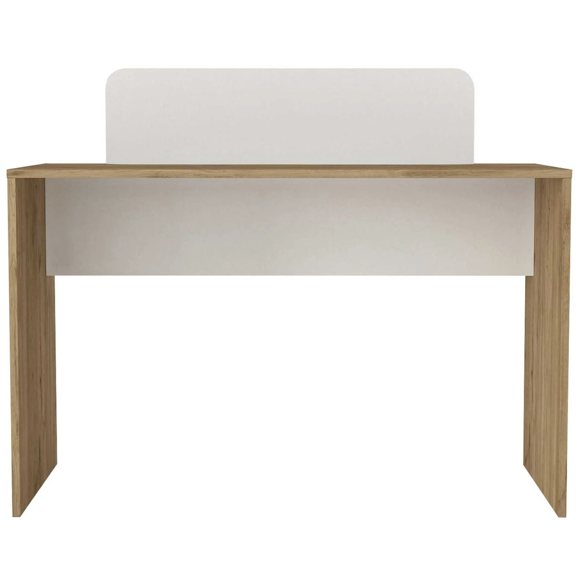 Emob Schreibtisch Maris - 120x60x98cm - mit Stauraum - Eiche Dekor/Weiß
