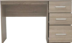 Kinder Rousseau Schreibtisch Mateo 121x60x75cm mit drei Schubladen - Eiche Dekor