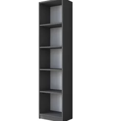 Kinder Emob Schreibtisch mit Bücherregal HA125 - 100% MELAMINE - Nussbaum - 160 x 161,8 x 45 cm