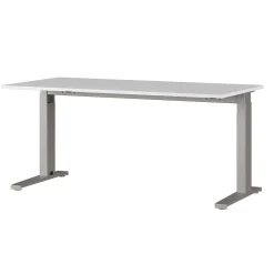 Germania Schreibtisch Osmond 160cm mechanisch verstellbar - hell/silber