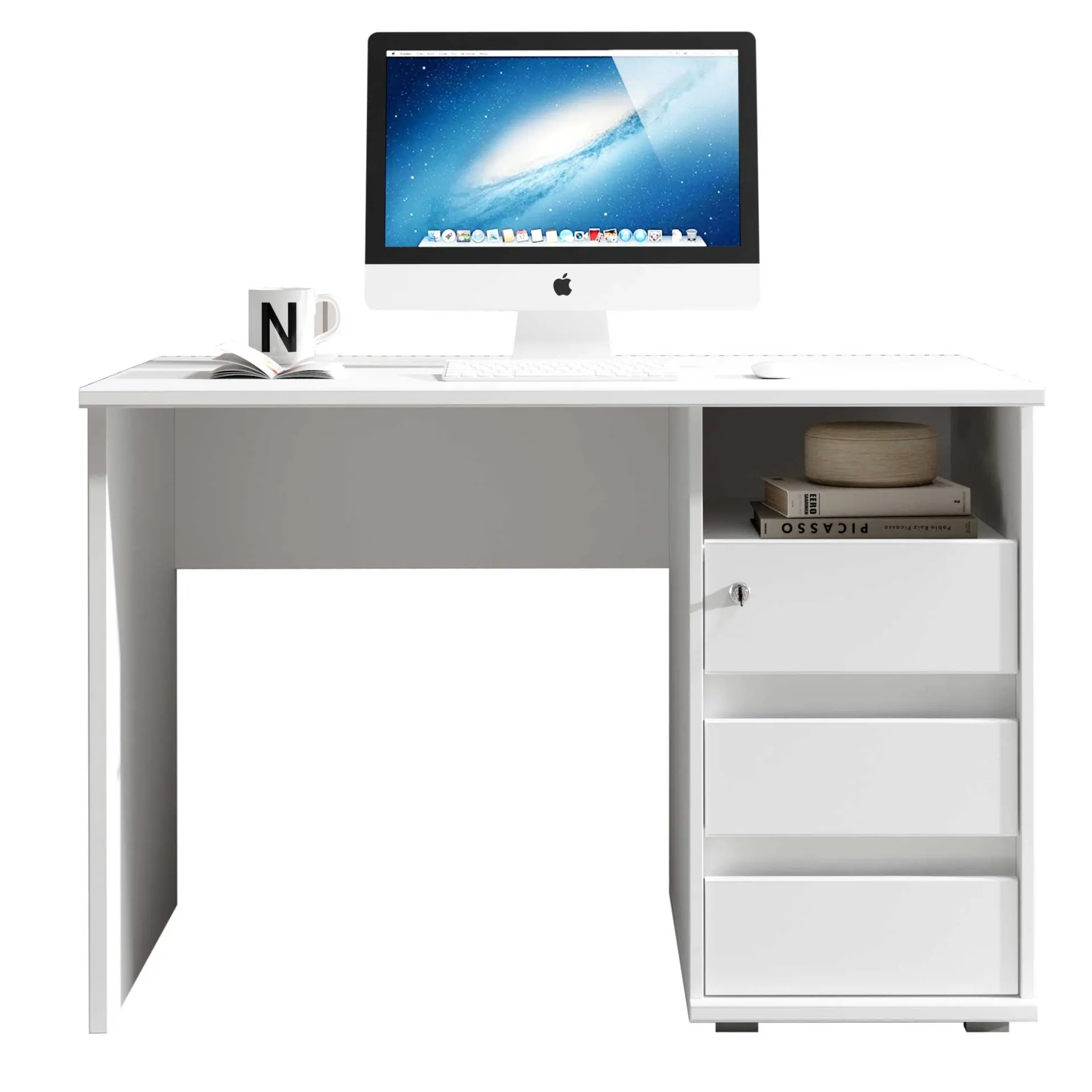 Emob Schreibtisch Primos 110cm mit 3 Schubladen -