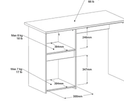 Kinder Parisot Schreibtisch Rue 110cm mit Schrank - /grau oder /rosa